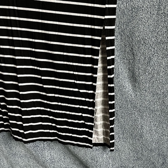 Ana Black and White Striped Maxi Skirt Size Large - Picture 2 of 3